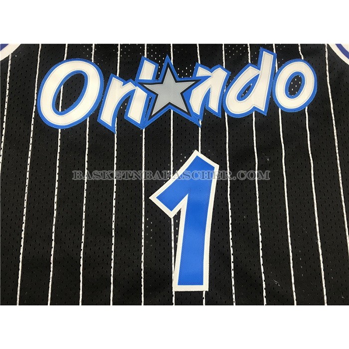 Maillot Orlando Magic Anfernee Hardaway No 1 Mitchell & Ness 1994-95 Noir